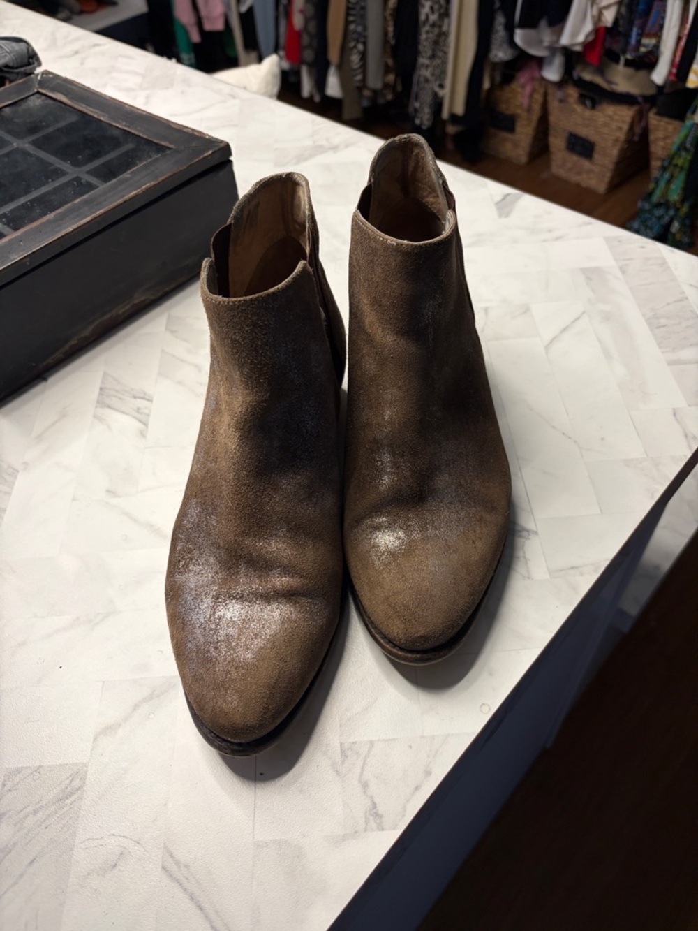 Seychelles Brown Suede Ankle Booties